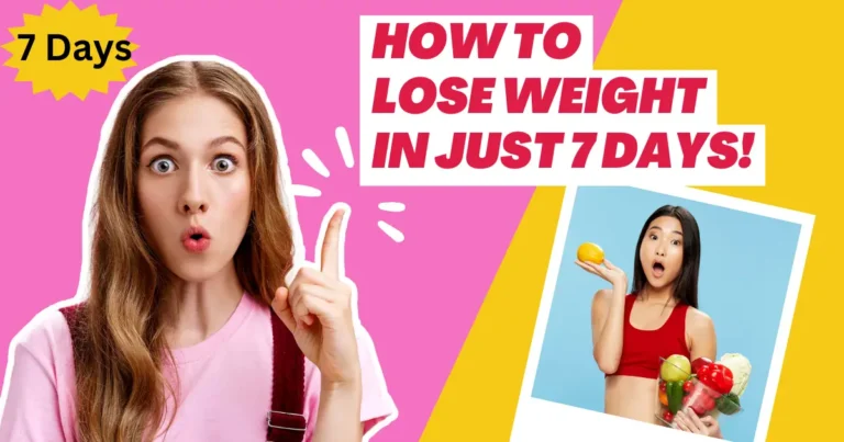 weight loss 7 days diet plan